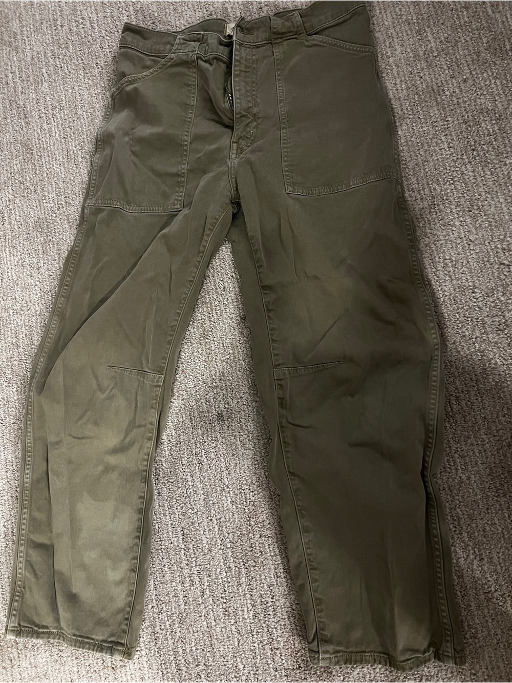 Women’s Olive Utility Pants - Classic Workwear Style